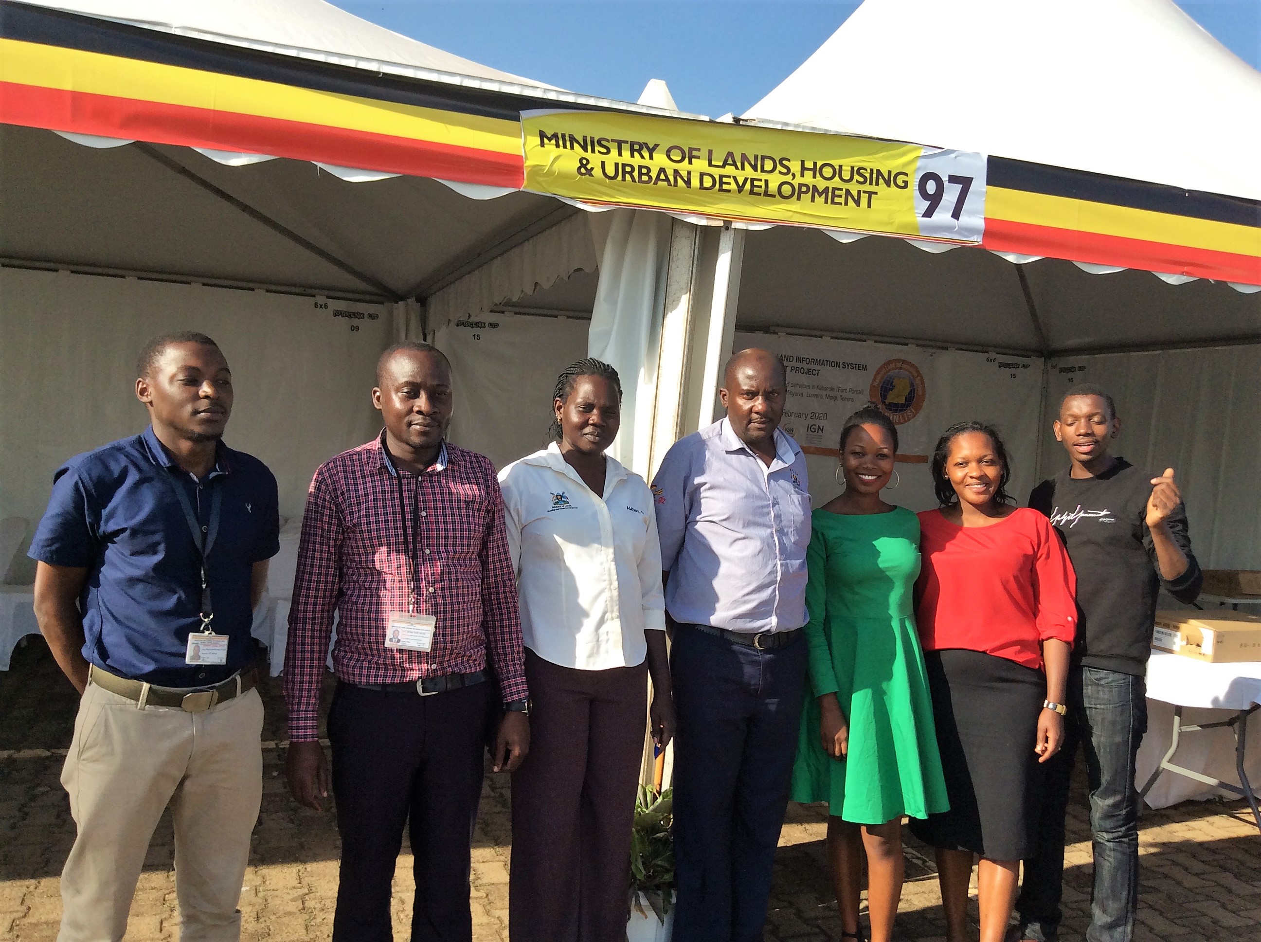 Ministry Staff at the open days to showcase the Land information System 